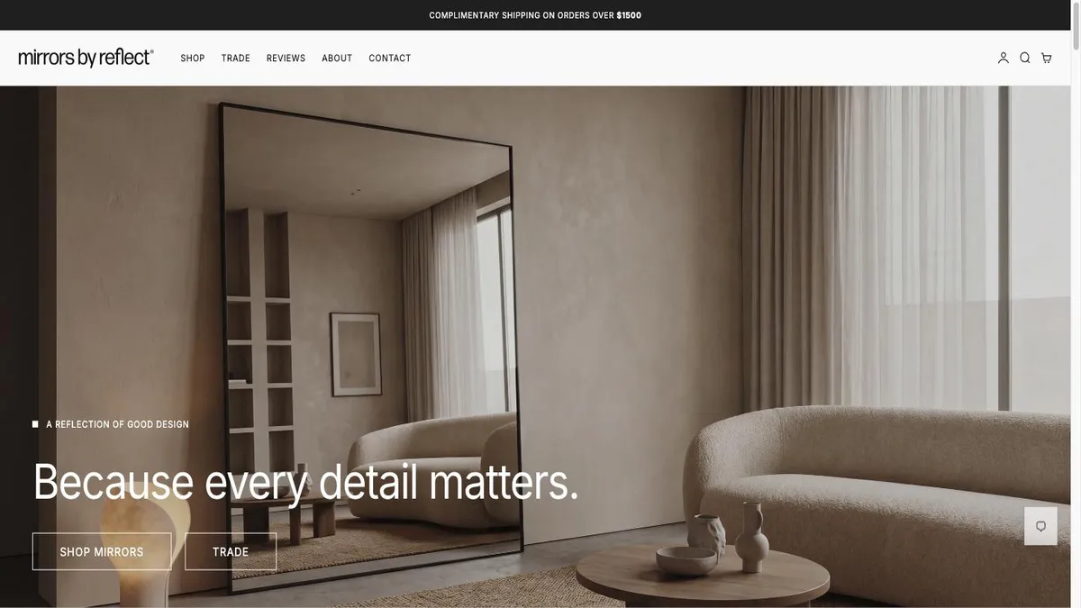 Mirrors by Reflect online store