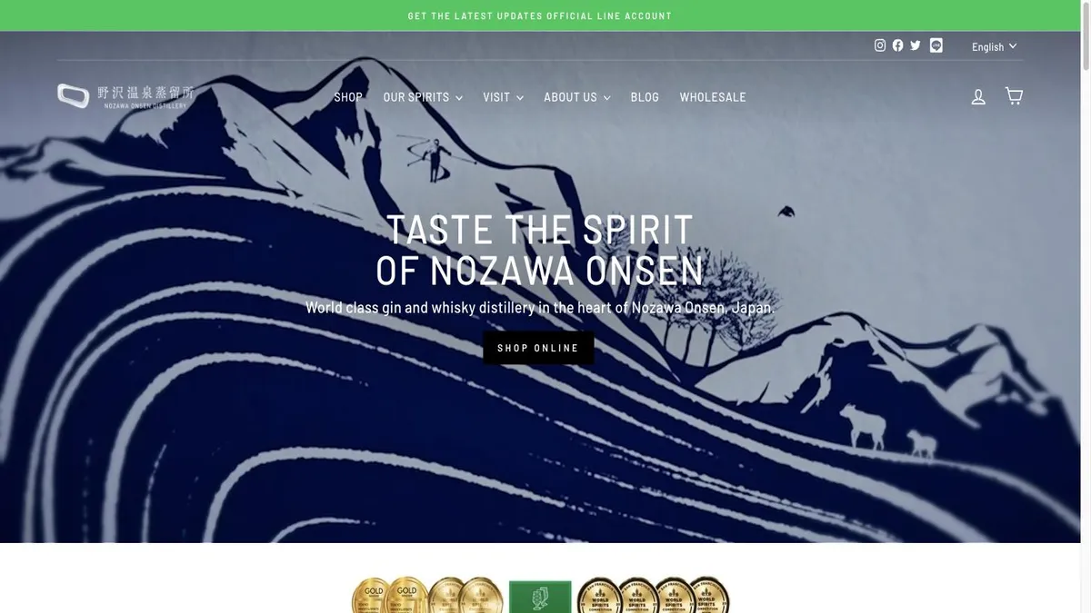 Nozawa Onsen Distillery online store